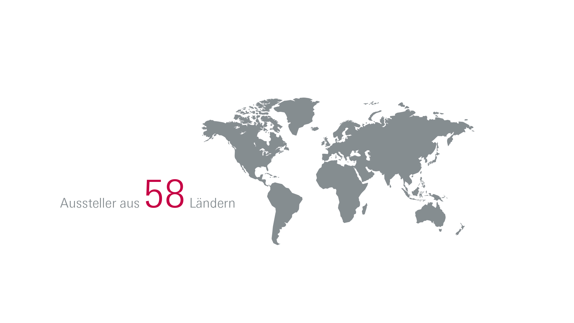 Aussteller aus 58 Ländern