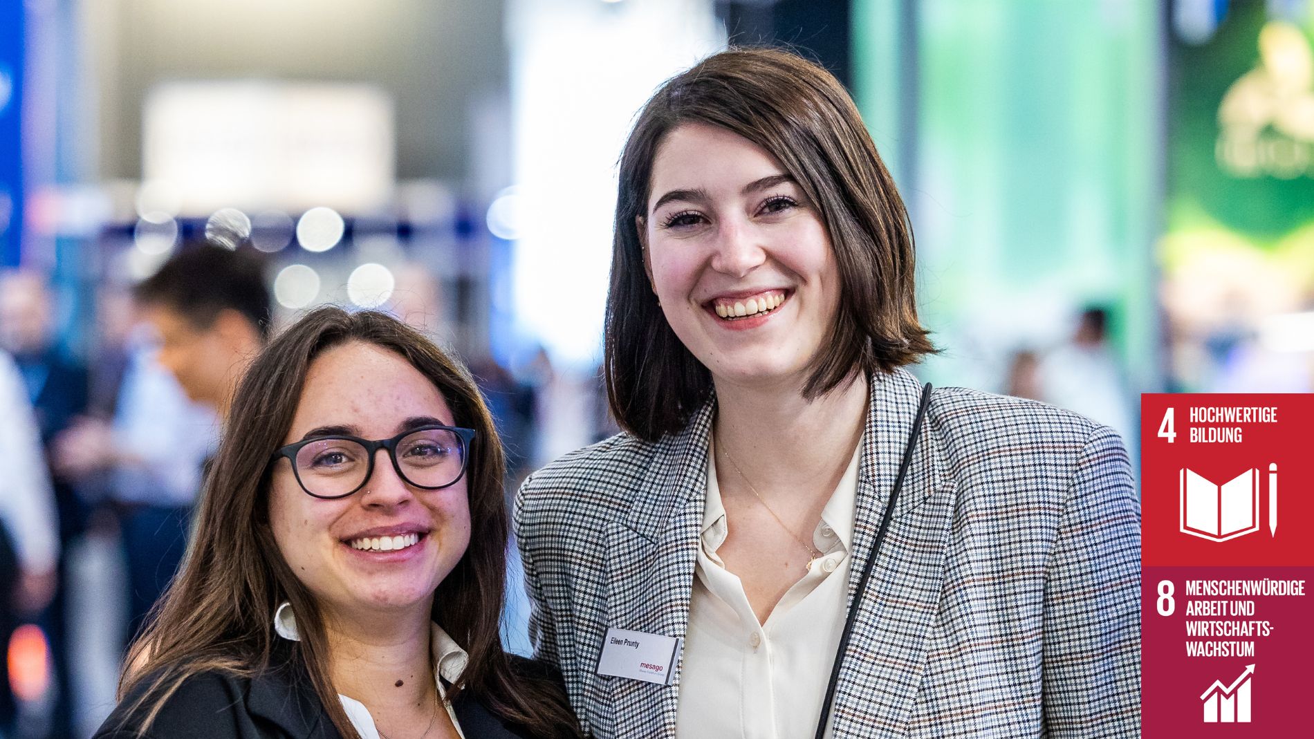 Mitarbeiterinnen der Mesago auf der Messe