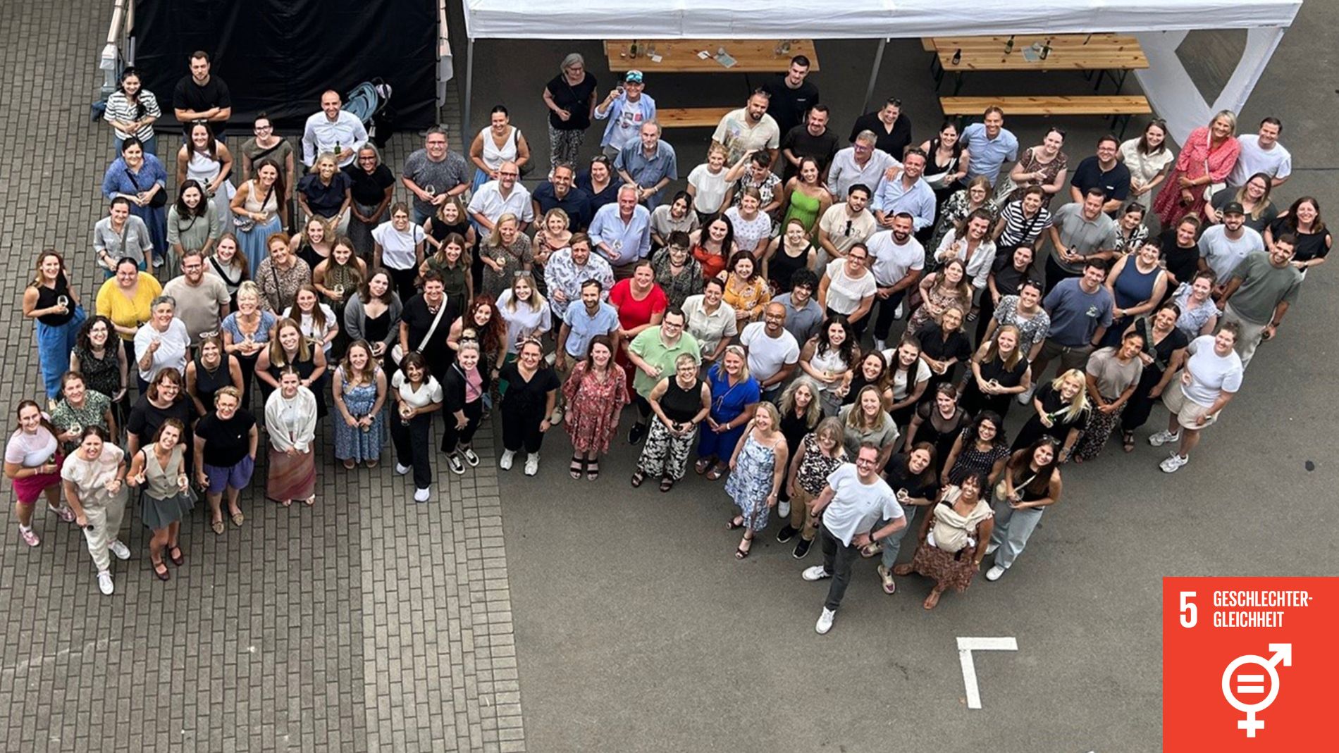 Teamfoto der Mesago vom Sommerfest 2025